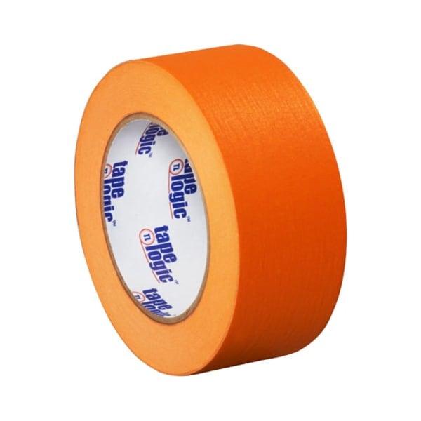 Tape Logic Masking Tape, 2x60 yd., Orange, PK12, 2" W x 60 yds L, Orange, 12 PK T93700312PKD - main
